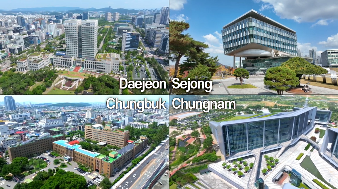 Daejeon, Sejong, Chungbuk, Chungnam