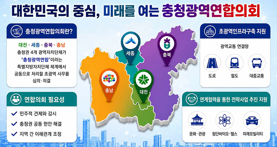 대한민국의 중심, 미래를 여는 충청광역연합의회