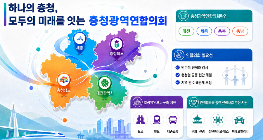 대한민국의 중심, 미래를 여는 충청광역연합의회