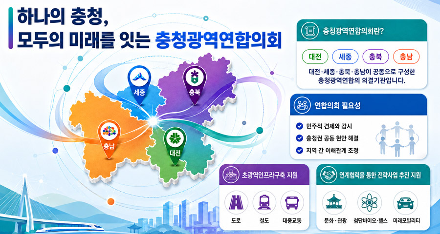 대한민국의 중심, 미래를 여는 충청광역연합의회